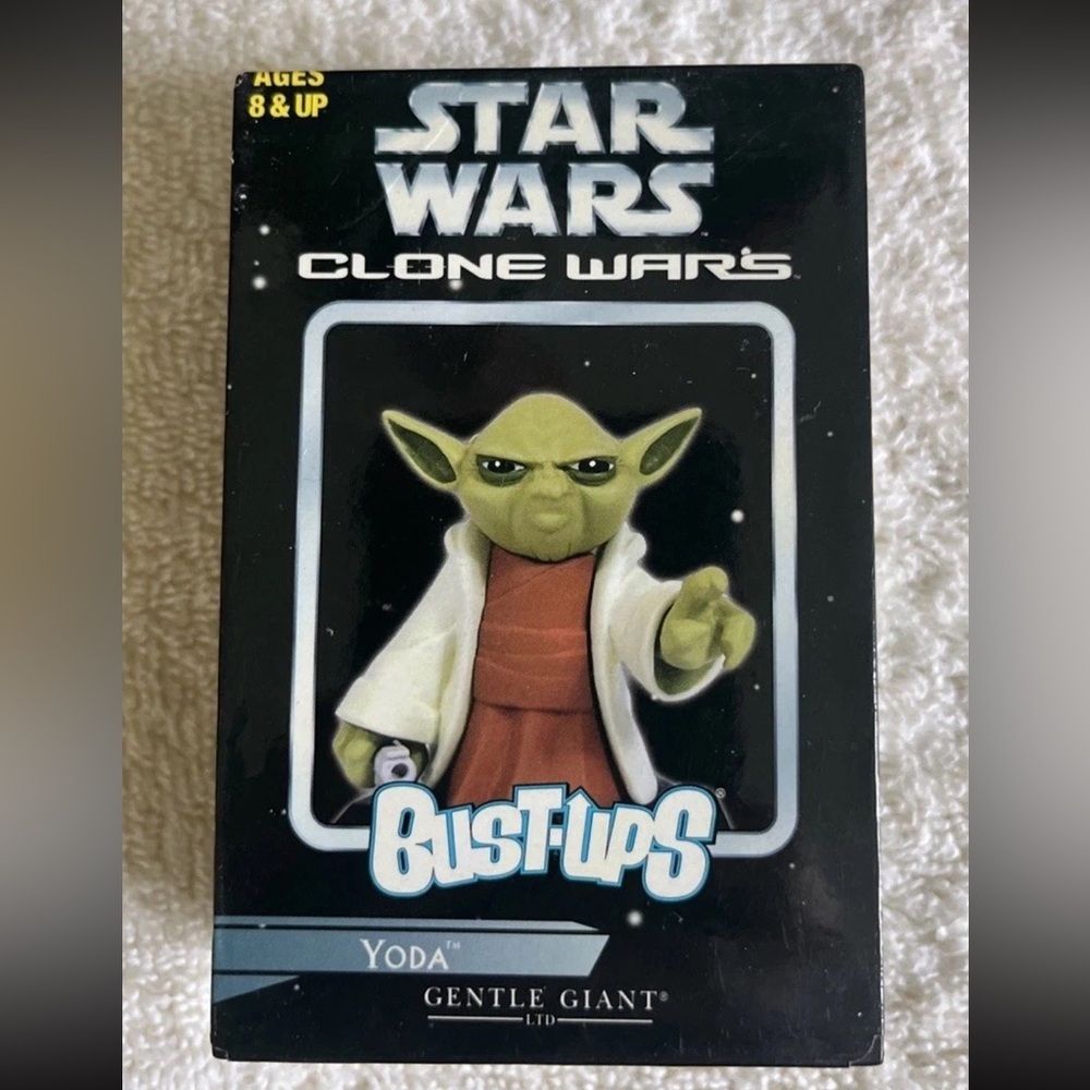 Star Wars Clone Wars Animated Bust-Ups Yoda (2006) Gentle Giant Mini Bust SEALED